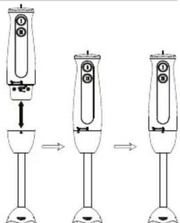 INVENTUM CMX435S - Attentie: de messen van de staafmixervoet�n zeer scherp. - 1