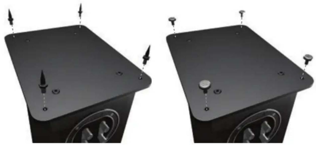 MONITOR AUDIO Bronze Centre - OPMERKING: Zonder de plint is de behuizing minder stabiel. - 1