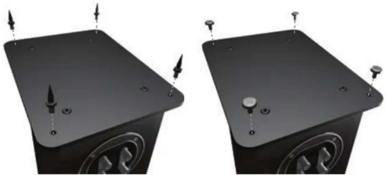 MONITOR AUDIO Bronze Centre - REMARQUE : Le caisson sera moins stable si vous n'utilisez pas le socle. - 1