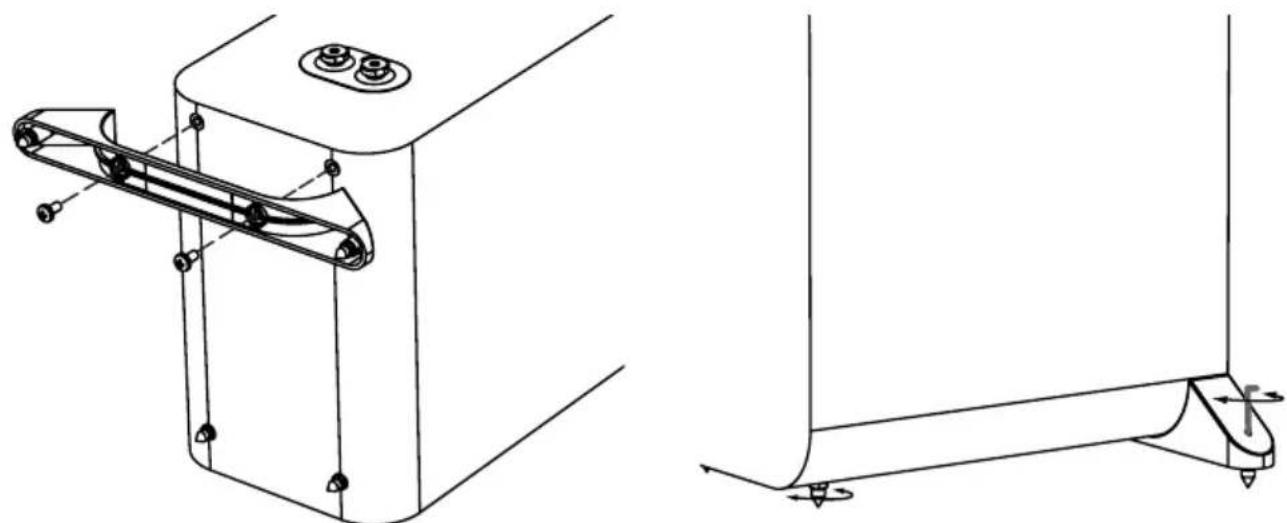 Q-ACOUSTICS 3060S - 3050i - Bevestig de stabilisatiepoot voor de achterkant - 1