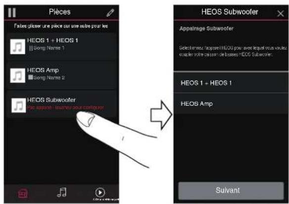 DENON HEOS Subwoofer - Appariement d'un subwoofer HEOS à un autre appeareil HEOS - 2