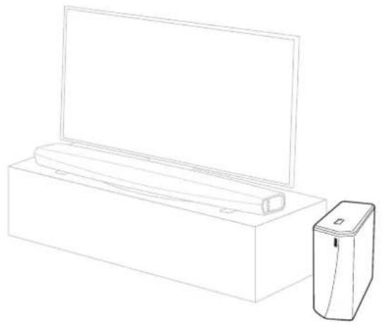 DENON HEOS Subwoofer - Positionnement de votre subwoofer HEOS - 1