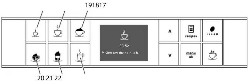 MELITTA Passione One Touch - Overzicht van de display - 1