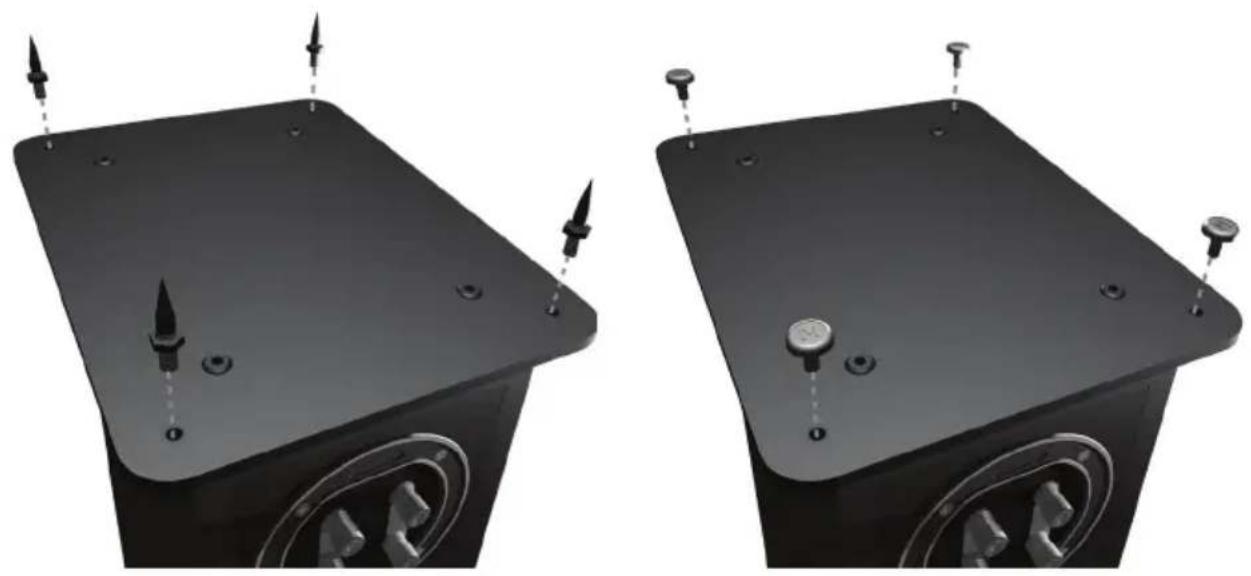 MONITOR AUDIO Bronze 2 - OPMERKING: Zonder de plint is de behuizing minder stabiel. - 1