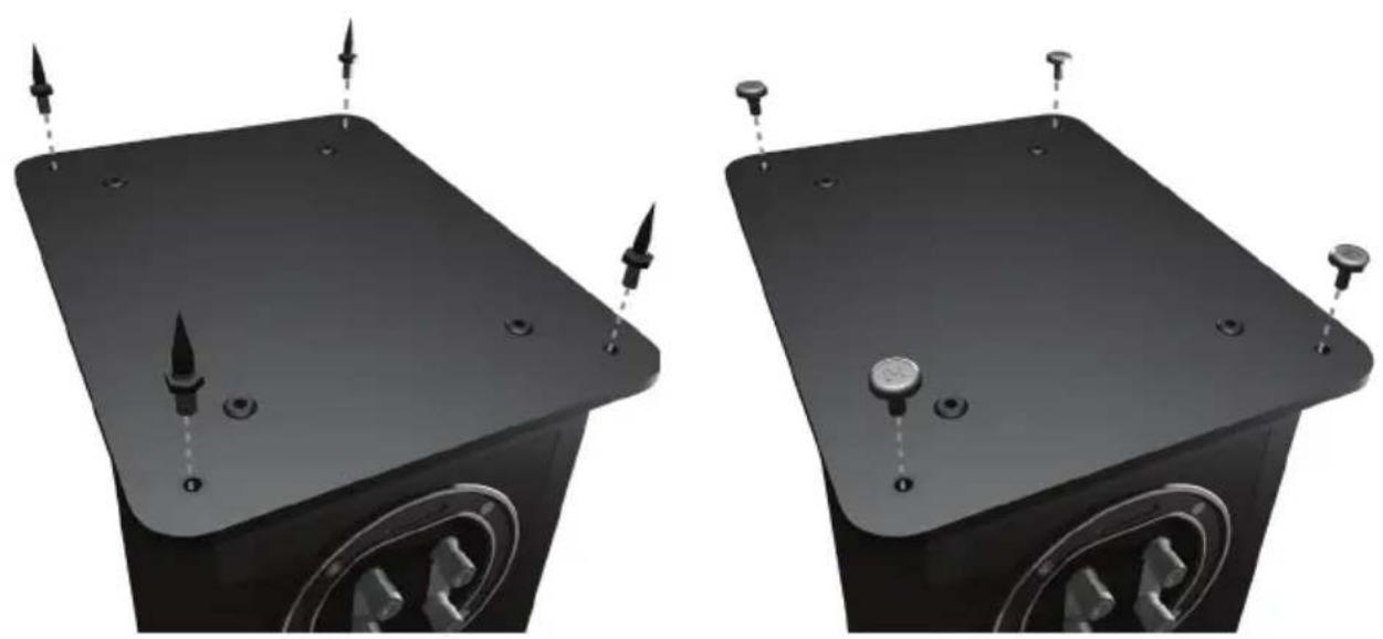 MONITOR AUDIO Bronze 2 - NOTA: quando utilizado sem o rodapé, a estabilidade da caixa será reduzida. - 1