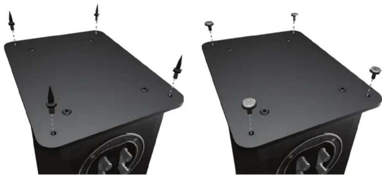 MONITOR AUDIO Bronze 2 - NOTE: When used without the plinth the stability of the cabinet will be reduced. - 1