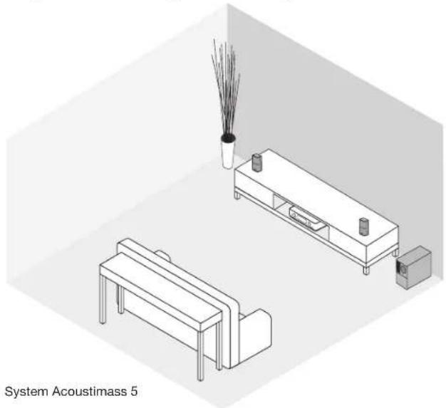 BOSE Acoustimass 5 Series V - Przyktheadowe umiejscowienie systemu - 1