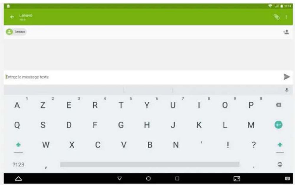 LENOVO Tab3 10 Business - *Envoi d'un message - 1