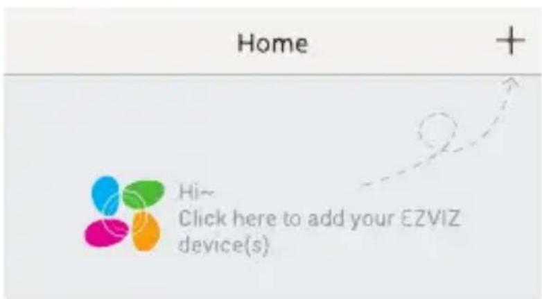 EZVIZ By C6T RF - Adding a camera to EZVIZ - 1