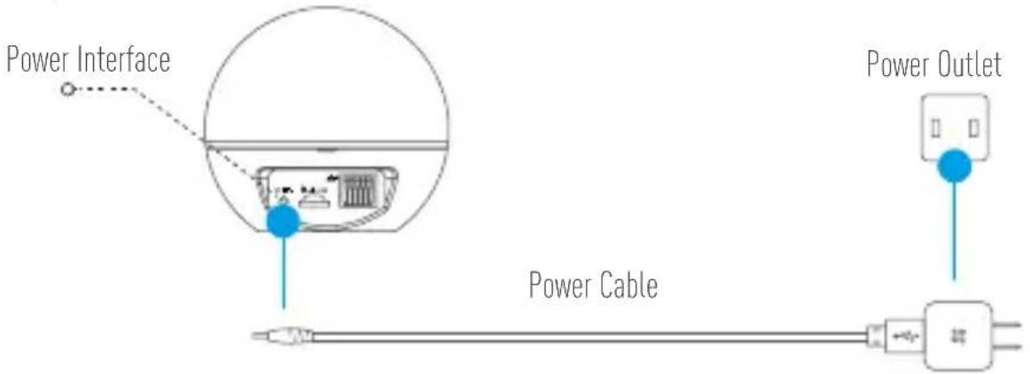 EZVIZ By C6T RF - Step 1 Power-on - 1