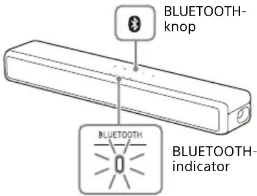 SONY HTSF201 - Houd de BLUETOOTH-knop op de Bar Speaker langer dan 5 seconden ingedrukt. - 1