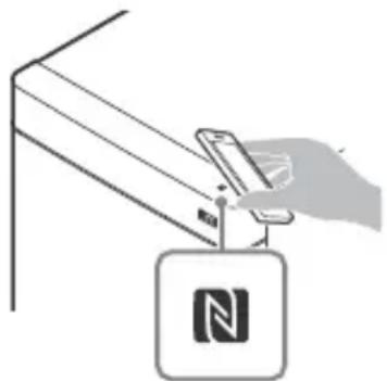 SONY HTRT3 - Hold the remote device near to the N-Mark on the Subwoofer until the remote device vibrates. - 1