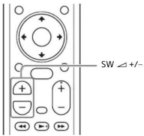 SONY HTMT500 - Réglage du volume du caisson de graves - 1