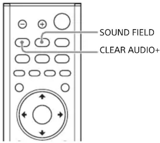 SONY HTMT500 - Een geluidseffect instellen dat afgestemd is op de geluidsbron (SOUND FIELD) - 1