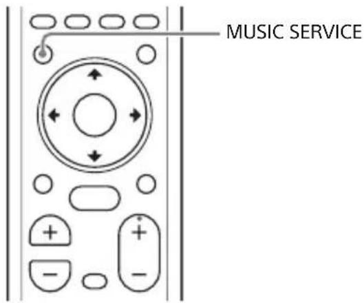 SONY HTMT500 - Uso del botón MUSIC SERVICE - 1