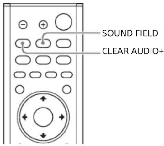 SONY HTMT500 - Réglage de l'effet sonore personnalisé pour différentes sources sonores (SOUND FIELD) - 1