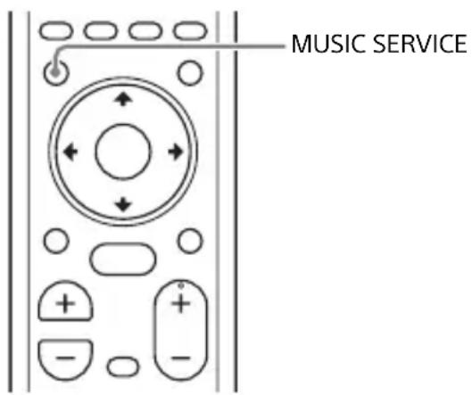 SONY HTMT500 - De knop MUSIC SERVICE gebruiken - 1