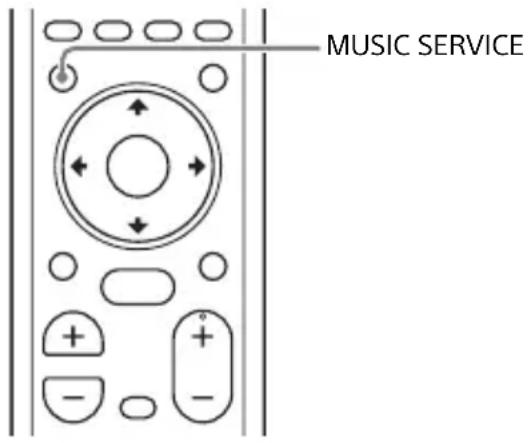 SONY HTMT500 - Utilisation de la touche MUSIC SERVICE - 1