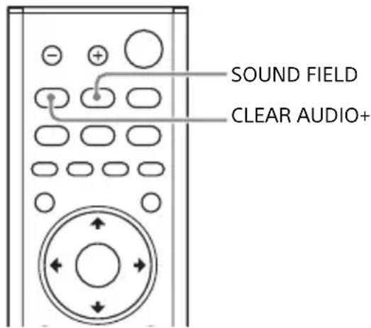 SONY HTMT500 - Ajuste del efecto de sonido concebido para cada fuente de sonido (SOUND FIELD) - 1