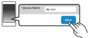 PANASONIC SCPMX152 - Immettere il nome di un dispositivo e quindi selezionare "Next". - 1