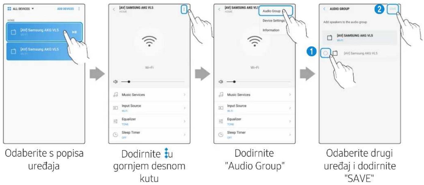 SAMSUNG VL350 - Odaberite Audio Group u aplikaciji SmartThings. - 1