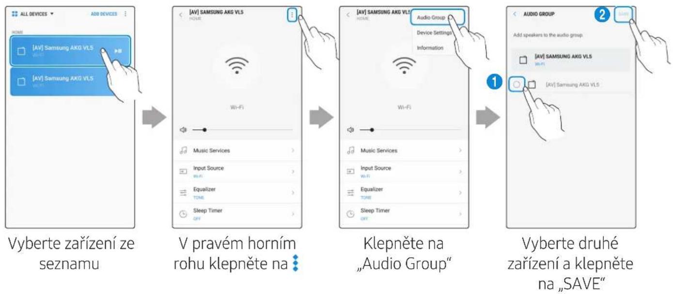SAMSUNG VL350 - V aplikaci SmartThings vyberte funkci Audio Group. - 1