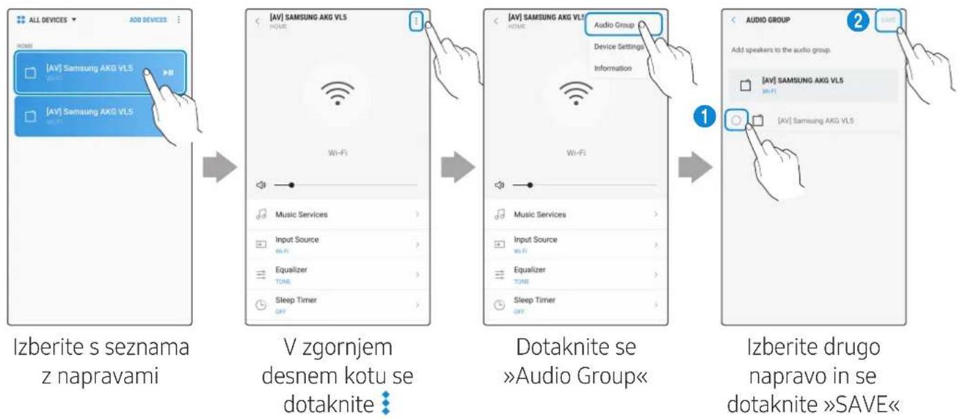 SAMSUNG VL350 - V aplikaciji SmartThings izberite Audio Group. - 1