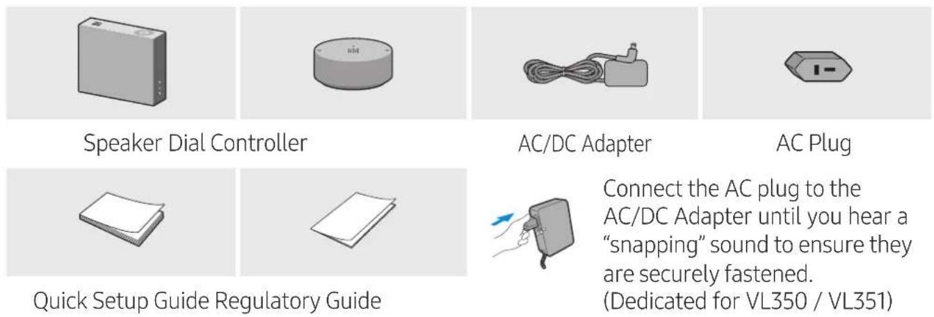 SAMSUNG VL350 - Checking the Components - 1