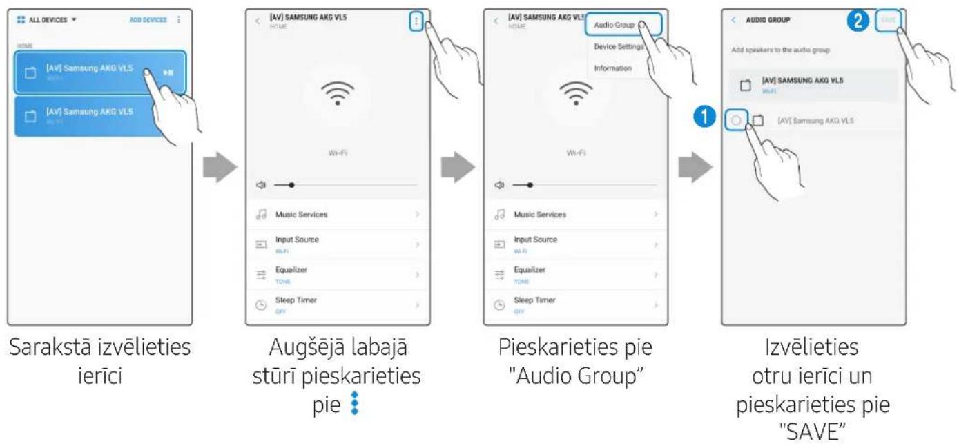 SAMSUNG VL351 - Programmā SmartThings izvēlieties Audio Group. - 1