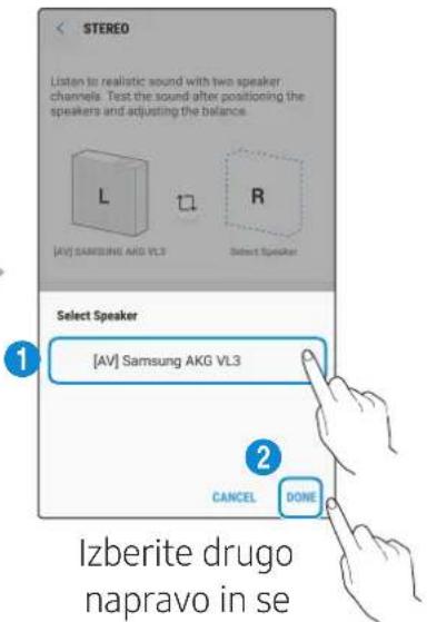 SAMSUNG VL351 - Vaplikaciji SmartThings izberite Stereo. - 5