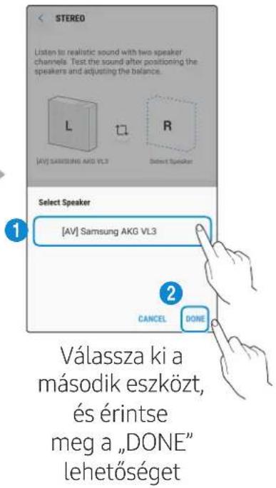 SAMSUNG VL551 - Valassza az Stereo lehetoséget a SmartThings alkalmazasban. - 5