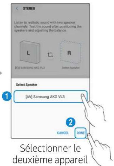 SAMSUNG VL551 - Sélectionnez Stereo dans l'application SmartThings. - 5