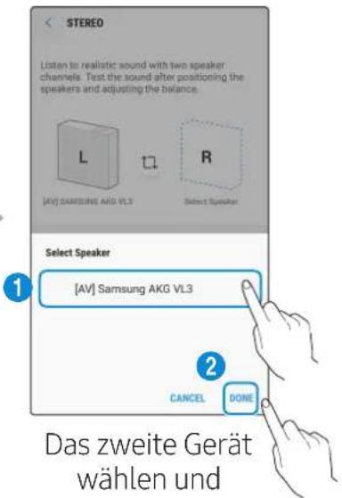 SAMSUNG VL551 - Wahlen Sie Stereo in der SmartThings-App. - 5