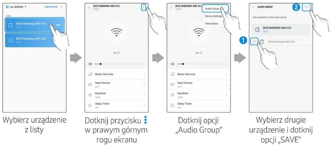 SAMSUNG VL550 - Wybierz opcjE Audio Group w aplikacj SmartThings. - 1