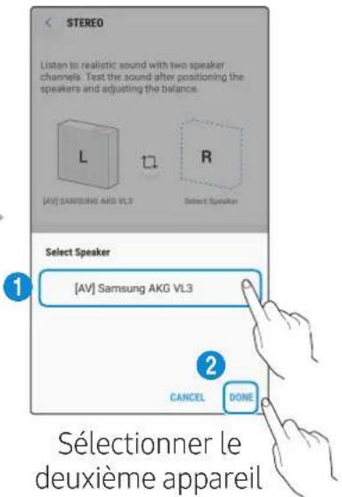 SAMSUNG VL550 - Sélectionnez Stereo dans l'application SmartThings. - 5