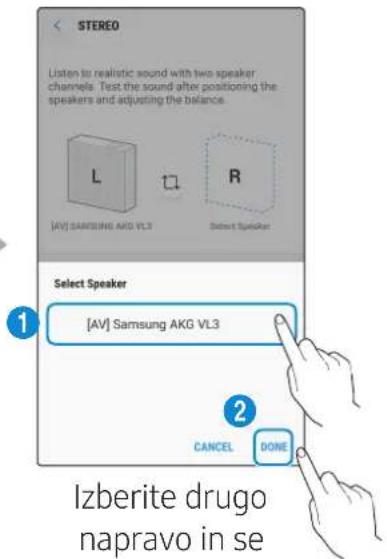 SAMSUNG VL550 - Vaplikaciji SmartThings izberite Stereo. - 5