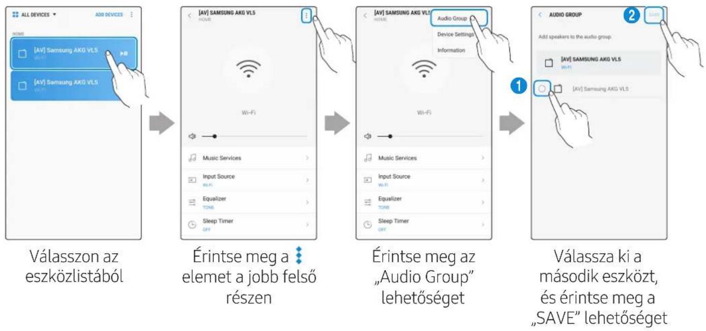 SAMSUNG VL550 - Valassza az Audio Group lehetoseget a SmartThings alkalmazasban. - 1