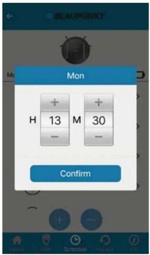 BLAUPUNKT Bluebot XSmart VCBB1XS - Zeitplan erstellen - 1