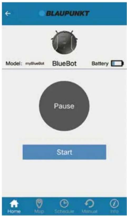 BLAUPUNKT Bluebot XSmart VCBB1XS - Bluebot starten und steuern - 1