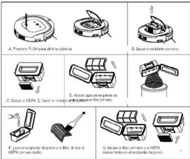 PRINCESS Deluxe 339000 - Limpieza de recipiente de polvo y filtros - 1