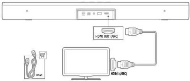 JBL Bar Studio - Conexão da TV por HDMI (ARC) - 1