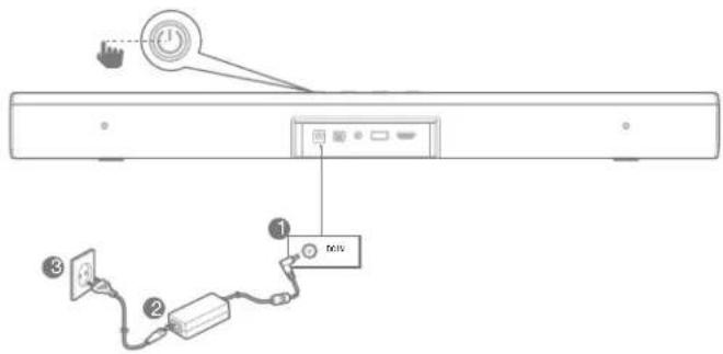 JBL Bar Studio - Branchement électrique de votre système de barre de son - 1