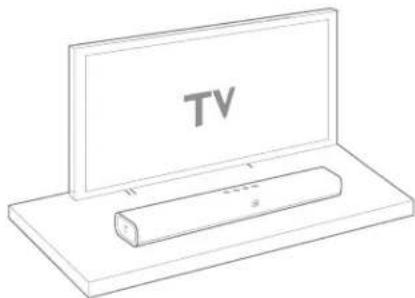 JBL Bar Studio - 3a. Aufstellen der Soundbar auf einem Tisch - 1