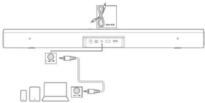 JBL Bar Studio - Conecteculospositivosusandocabosdeaudio analógicos - 1