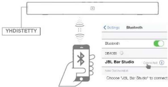JBL Bar Studio - Bluetoothin kayttaminen Soundbarisi kanssa - 2