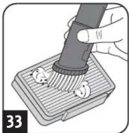 DIRT DEVIL Rebel 24 HF - Cleaning / changing the exhaust filter - 3