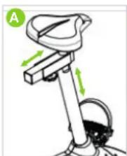 VirtuFit HTR 1.0 - Volg onderstaande stappen om de voetriemen te verstellen: - 1