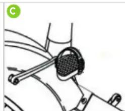 VirtuFit HTR 1.0 - Volg onderstaande stappen om de voetriemen te verstellen: - 3