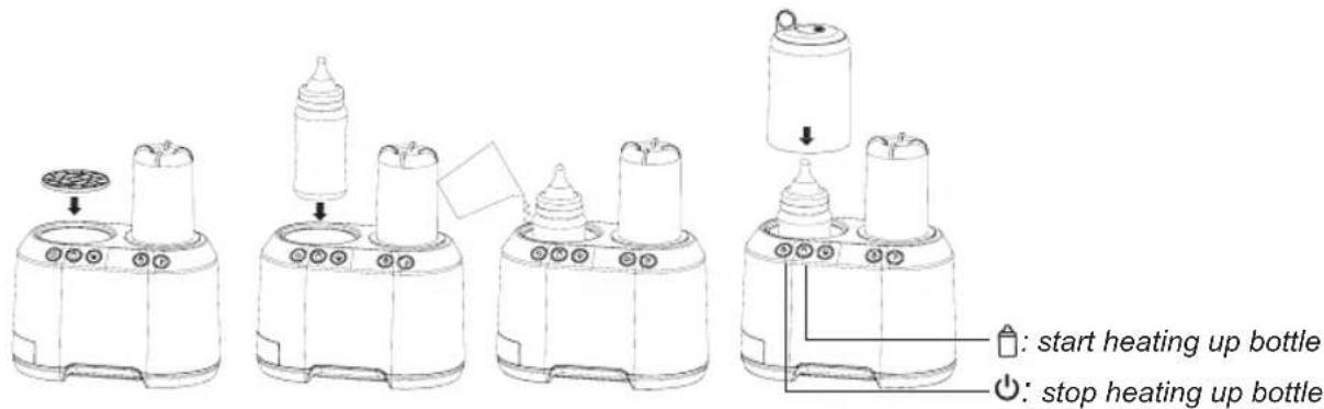 ALECTO BFP88 - HEATING THE MILK BOTTLE - 1