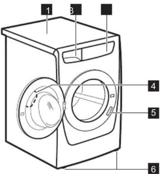 ZANUSSI ZWF8163BW - VUE D'ENSEMBLE DE L'APPAREIL - 1